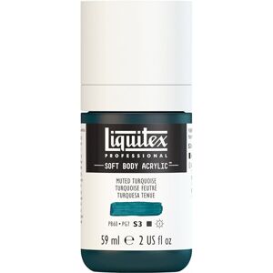 Liquitex 1959503 Profesionální akrylová barva Soft Body – umělecká barva v krémové krycí konzistenci, vysoká pigmentace, stálobarevná a odolná proti stárnutí, 59 ml láhev – tlumená tyrkysová Liquitex 1959503 Profesionální akrylová barva Soft Body – umělecká barva v krémové krycí konzistenci, vysoká pigmentace, stálobarevná a odolná proti stárnutí, 59 ml láhev – tlumená tyrkysová