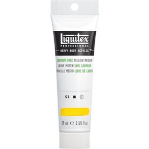Liquitex 1045890 Professional Heavy Body akrylová barva v umělecké kvalitě s vynikající stálostí na světle v máslové konzistenci, 59 ml tuba – bez kadmia, žlutá střední Liquitex 1045890 Professional Heavy Body akrylová barva v umělecké kvalitě s vynikající stálostí na světle v máslové konzistenci, 59 ml tuba – bez kadmia, žlutá střední