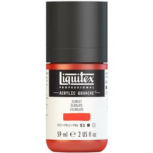 Liquitex Profesionální akrylový kvaš 2059905 šarlatový, 59ml láhev, matná akrylová barva s kvašovými vlastnostmi, vysoce krycí, vodotěsná a stálobarevná Liquitex Profesionální akrylový kvaš 2059905 šarlatový, 59ml láhev, matná akrylová barva s kvašovými vlastnostmi, vysoce krycí, vodotěsná a stálobarevná