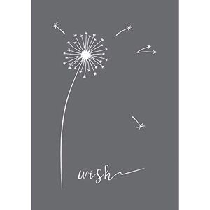 Rayher 45105000 šablona Wish, formát DIN A5, se stěrkou, sítotisková šablona, šablona na malování, samolepicí, šedá Rayher 45105000 šablona Wish, formát DIN A5, se stěrkou, sítotisková šablona, šablona na malování, samolepicí, šedá