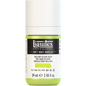 Liquitex 1959840 profesionální akrylová barva Soft Body – umělecká barva v krémové krycí konzistenci, vysoká pigmentace, stálobarevná a odolná proti stárnutí, 59 ml láhev – žlutozelený briliant Liquitex 1959840 profesionální akrylová barva Soft Body – umělecká barva v krémové krycí konzistenci, vysoká pigmentace, stálobarevná a odolná proti stárnutí, 59 ml láhev – žlutozelený briliant