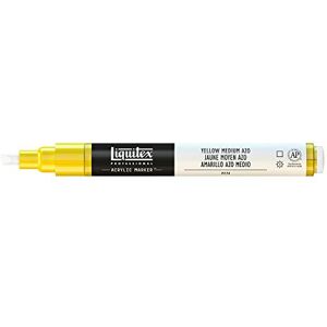 Liquitex Profesionální malba akryl – zvýrazňovač akrylová barva, žlutá střední AZO, akrylový popisovač 2–4 mm hrot Liquitex Profesionální malba akryl – zvýrazňovač akrylová barva, žlutá střední AZO, akrylový popisovač 2–4 mm hrot