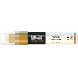Liquitex 4610530 Professional Paint Marker, akrylový popisovač s vysoce pigmentovanou akrylovou barvou na bázi vody pro vnitřní a venkovní použití, široká špička bronzová žlutá Liquitex 4610530 Professional Paint Marker, akrylový popisovač s vysoce pigmentovanou akrylovou barvou na bázi vody pro vnitřní a venkovní použití, široká špička bronzová žlutá