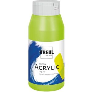 KREUL 17064 Triton Acrylic Liquid fluorescenční zelená 750 ml, vysoce kvalitní umělecká akrylová barva ve studiové kvalitě s lehce tekoucím charakterem, sytě matná rychleschnoucí KREUL 17064 Triton Acrylic Liquid fluorescenční zelená 750 ml, vysoce kvalitní umělecká akrylová barva ve studiové kvalitě s lehce tekoucím charakterem, sytě matná rychleschnoucí