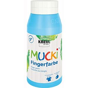 KREUL 23213 – Mucki zářivá barva na prsty, 750 ml ve světle modré barvě, na bázi vody, bez parabenů, lepku, laktózy a veganská, omyvatelná, malovatelná štětcem, houbou, špachtlí a prsty KREUL 23213 – Mucki zářivá barva na prsty, 750 ml ve světle modré barvě, na bázi vody, bez parabenů, lepku, laktózy a veganská, omyvatelná, malovatelná štětcem, houbou, špachtlí a prsty