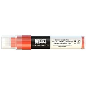 Liquitex 4610510 Professional Paint Marker, akrylový popisovač s vysoce pigmentovanou akrylovou barvou na bázi vody pro vnitřní a venkovní použití, široká špička – kadium červený světlý barevný odstín Liquitex 4610510 Professional Paint Marker, akrylový popisovač s vysoce pigmentovanou akrylovou barvou na bázi vody pro vnitřní a venkovní použití, široká špička – kadium červený světlý barevný odstín