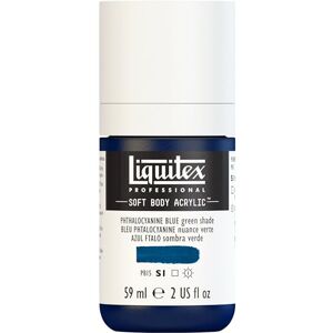 Liquitex 1959316 Professional akrylová barva Soft Body Umělecká barva v krémové krycí konzistenci, vysoká pigmentace, stálá na světle a odolná proti stárnutí, láhev 59 ml Phthalo modrá (zelený Liquitex 1959316 Professional akrylová barva Soft Body Umělecká barva v krémové krycí konzistenci, vysoká pigmentace, stálá na světle a odolná proti stárnutí, láhev 59 ml Phthalo modrá (zelený