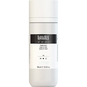 Liquitex 1946432 Professional akrylová barva Soft Body Umělecká barva v krémové krycí konzistenci, vysoká pigmentace, stálobarevná a odolná proti stárnutí, láhev 946 ml titanová bílá Liquitex 1946432 Professional akrylová barva Soft Body Umělecká barva v krémové krycí konzistenci, vysoká pigmentace, stálobarevná a odolná proti stárnutí, láhev 946 ml titanová bílá