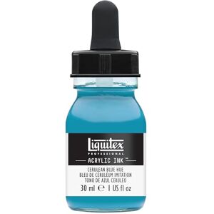 Liquitex 4260470 tekuté profesionální akrylové barvy inkoust, tuš, 30 ml, vysoce pigmentovaná airbrush barva, cölinová modř barevný odstín Liquitex 4260470 tekuté profesionální akrylové barvy inkoust, tuš, 30 ml, vysoce pigmentovaná airbrush barva, cölinová modř barevný odstín