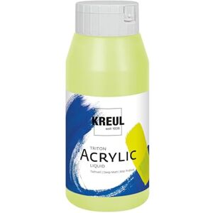KREUL 17038 Triton Acrylic Liquid světle zelená 750 ml, vysoce kvalitní umělecká akrylová barva ve studiové kvalitě s lehce tekoucím charakterem, sytě matná rychleschnoucí KREUL 17038 Triton Acrylic Liquid světle zelená 750 ml, vysoce kvalitní umělecká akrylová barva ve studiové kvalitě s lehce tekoucím charakterem, sytě matná rychleschnoucí