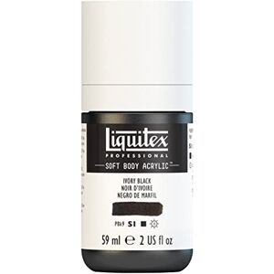 Liquitex 1959244 profesionální akrylová barva Soft Body – umělecká barva v krémové krycí konzistenci, vysoká pigmentace, stálobarevná a odolná proti stárnutí, 59 ml láhev – slonovinová černá Liquitex 1959244 profesionální akrylová barva Soft Body – umělecká barva v krémové krycí konzistenci, vysoká pigmentace, stálobarevná a odolná proti stárnutí, 59 ml láhev – slonovinová černá