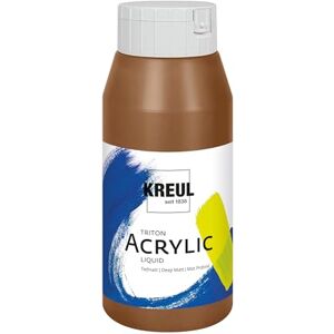 KREUL 17012 Triton Acrylic Liquid oxydově hnědá tmavá 750 ml, vysoce kvalitní umělecká akrylová barva ve studiové kvalitě s lehce tekoucím charakterem, sytě matná rychleschnoucí KREUL 17012 Triton Acrylic Liquid oxydově hnědá tmavá 750 ml, vysoce kvalitní umělecká akrylová barva ve studiové kvalitě s lehce tekoucím charakterem, sytě matná rychleschnoucí