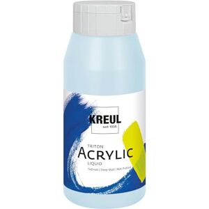 KREUL 17044 Triton Acrylic Liquid blankytně modrá světlá 750 ml, vysoce kvalitní umělecká akrylová barva ve studiové kvalitě s lehce tekoucím charakterem, sytě matná rychleschnoucí KREUL 17044 Triton Acrylic Liquid blankytně modrá světlá 750 ml, vysoce kvalitní umělecká akrylová barva ve studiové kvalitě s lehce tekoucím charakterem, sytě matná rychleschnoucí