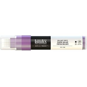 Liquitex 4610590 Professional Paint akrylové barvy popisovače, umělecké pigmenty na kreslení, malování na papír, plátno, textilie, široký hrot, tloušťka linky 8–15 mm – brilantní fialová Liquitex 4610590 Professional Paint akrylové barvy popisovače, umělecké pigmenty na kreslení, malování na papír, plátno, textilie, široký hrot, tloušťka linky 8–15 mm – brilantní fialová