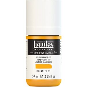 Liquitex 1959414 profesionální akrylová barva Soft Body – umělecká barva v krémové krycí konzistenci, vysoká pigmentace, stálobarevná a odolná proti stárnutí, 59 ml láhev – žlutá borange Azo Liquitex 1959414 profesionální akrylová barva Soft Body – umělecká barva v krémové krycí konzistenci, vysoká pigmentace, stálobarevná a odolná proti stárnutí, 59 ml láhev – žlutá borange Azo