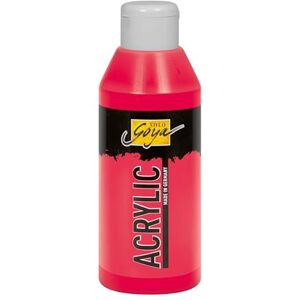 KREUL 84208 Solo Goya Acrylic karmínově červená, láhev 250 ml, krémová, mnohostranně použitelná akrylová barva ve studiové kvalitě, na bázi vody, rychle a matně schnoucí, dobře krycí, voděodolná KREUL 84208 Solo Goya Acrylic karmínově červená, láhev 250 ml, krémová, mnohostranně použitelná akrylová barva ve studiové kvalitě, na bázi vody, rychle a matně schnoucí, dobře krycí, voděodolná