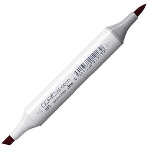 Copic Sketch Marker typ R 89, Dark Red, profesionální popisovač štětců, se super bush špičkou a středním hrotem Copic Sketch Marker typ R 89, Dark Red, profesionální popisovač štětců, se super bush špičkou a středním hrotem