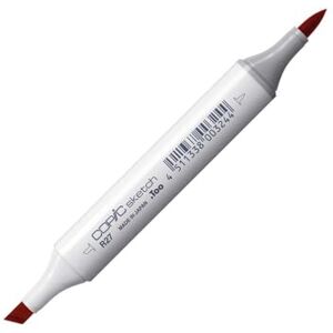 Copic Popisovač Sketch Typ R 27, Cadmium Red, profesionální zvýrazňovač štětců, se super hrotem na chleba a špičkou pro střední pečení Copic Popisovač Sketch Typ R 27, Cadmium Red, profesionální zvýrazňovač štětců, se super hrotem na chleba a špičkou pro střední pečení
