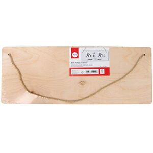 Rayher Dřevěná tabulka obdélníková, FSC 100 %, 40 x 15 cm, tloušťka 6 mm, s jutovým závěsem, březové dřevo, dřevěná tabulka k zavěšení, dřevěná deska, dveřní štítek, dřevěný závěs prázdný, 62849505, Rayher Dřevěná tabulka obdélníková, FSC 100 %, 40 x 15 cm, tloušťka 6 mm, s jutovým závěsem, březové dřevo, dřevěná tabulka k zavěšení, dřevěná deska, dveřní štítek, dřevěný závěs prázdný, 62849505,