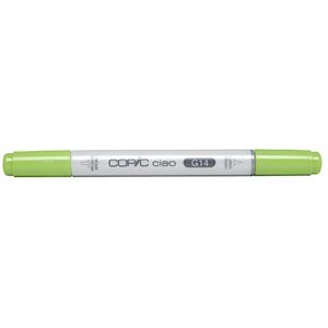 Copic Ciao Marker Typ G 14, Apple Green, univerzální zvýrazňovač rozložení, se středně širokým a štětcovým hrotem Copic Ciao Marker Typ G 14, Apple Green, univerzální zvýrazňovač rozložení, se středně širokým a štětcovým hrotem