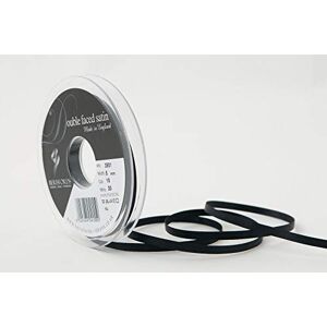 Berisfords 3501 Satinband, Polyester, 5 mm, 10 x 1 x 10 cm, Schwarz 10 Berisfords 3501 Satinband, Polyester, 5 mm, 10 x 1 x 10 cm, Schwarz 10
