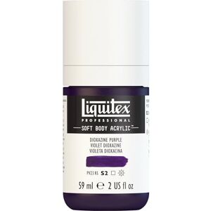 Liquitex 1959186 profesionální akrylová barva Soft Body – umělecká barva v krémové krycí konzistenci, vysoká pigmentace, stálobarevná a odolná proti stárnutí, 59 ml láhev – Purpurová dioxazinová Liquitex 1959186 profesionální akrylová barva Soft Body – umělecká barva v krémové krycí konzistenci, vysoká pigmentace, stálobarevná a odolná proti stárnutí, 59 ml láhev – Purpurová dioxazinová