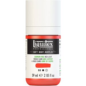 Liquitex 1959893 Profesionální akrylová barva Soft Body – umělecká barva v krémové krycí konzistenci, vysoká pigmentace, stálobarevná a odolná proti stárnutí, 59 ml láhev – bez kadmia, červená světlá Liquitex 1959893 Profesionální akrylová barva Soft Body – umělecká barva v krémové krycí konzistenci, vysoká pigmentace, stálobarevná a odolná proti stárnutí, 59 ml láhev – bez kadmia, červená světlá