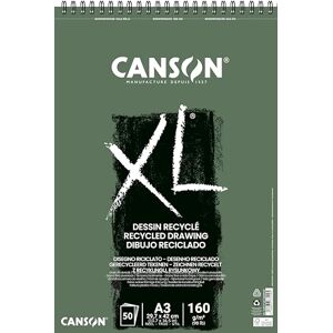 Canson 200777129 XL recyklované bloky, lehce zrnité, 160 g/m², 50 listů na blok "Spirála na krátké straně", 297 x 420 mm, bílá Canson 200777129 XL recyklované bloky, lehce zrnité, 160 g/m², 50 listů na blok "Spirála na krátké straně", 297 x 420 mm, bílá