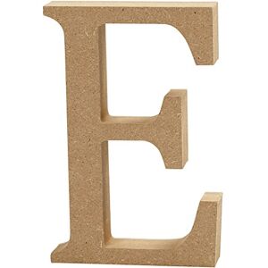 Creativ Dekorační písmeno E z MDF, 13 x 2 cm, hnědé Creativ Dekorační písmeno E z MDF, 13 x 2 cm, hnědé