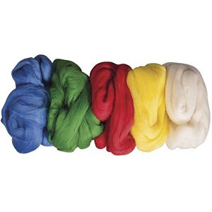 Rayher 53878000 čistá střižní vlna hřeben, 5 barev à 25 G, 125 G, vlna, základní barvy, 25 x 16 x 6 cm Rayher 53878000 čistá střižní vlna hřeben, 5 barev à 25 G, 125 G, vlna, základní barvy, 25 x 16 x 6 cm