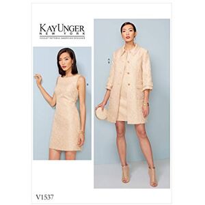 Butterick Vogue Mustern Schnittmuster Jacke und Kleid, Mehrfarbig, Größen 6–14 Butterick Vogue Mustern Schnittmuster Jacke und Kleid, Mehrfarbig, Größen 6–14