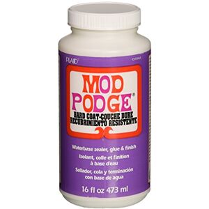 Mod Podge 16 oz tvrdý povlak, syntetický materiál, bílý, 15,2 x 6,9 x 6,9 cm, bílý Mod Podge 16 oz tvrdý povlak, syntetický materiál, bílý, 15,2 x 6,9 x 6,9 cm, bílý