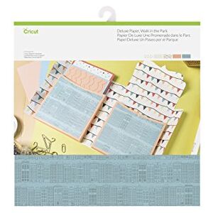 Cricut Papír Deluxe Procházka v parku 30,5 cm x 30,5 cm (12" x 12") 10 listů Pro použití se všemi řezacími stroji Cricut Papír Deluxe Procházka v parku 30,5 cm x 30,5 cm (12" x 12") 10 listů Pro použití se všemi řezacími stroji