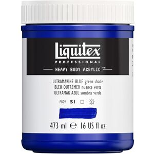 Liquitex 4412380 Professional Heavy Body akrylová barva v umělecké kvalitě s vynikající stálostí na světle v máslové konzistenci, 473 ml hrnec ultramarínová modrá (zelený odstín) Liquitex 4412380 Professional Heavy Body akrylová barva v umělecké kvalitě s vynikající stálostí na světle v máslové konzistenci, 473 ml hrnec ultramarínová modrá (zelený odstín)