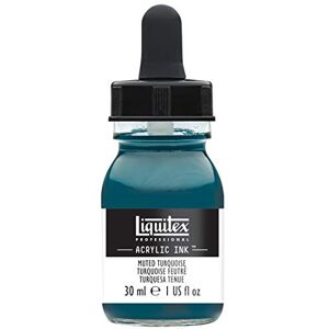 Liquitex 4260503 tekuté profesionální akrylové barvy inkoust, tuš, 30 ml, vysoce pigmentovaná airbrush barva, tlumená tyrkysová Liquitex 4260503 tekuté profesionální akrylové barvy inkoust, tuš, 30 ml, vysoce pigmentovaná airbrush barva, tlumená tyrkysová
