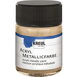 KREUL 77584 akrylová metalická barva, 50ml sklo v šampaňské, okouzlující akrylová barva s metalickým efektem na vodní bázi, krémově krycí, rychleschnoucí a voděodolné KREUL 77584 akrylová metalická barva, 50ml sklo v šampaňské, okouzlující akrylová barva s metalickým efektem na vodní bázi, krémově krycí, rychleschnoucí a voděodolné