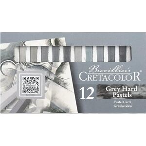 Cretacolor Pastelky Grey, šedé křídy, 12 kusů, vysoká pigmentace a světlostálost, míchatelné, roztíratelné vodou Cretacolor Pastelky Grey, šedé křídy, 12 kusů, vysoká pigmentace a světlostálost, míchatelné, roztíratelné vodou