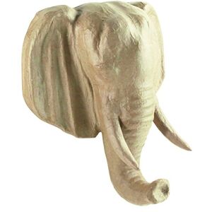 décopatch MA024O nosič M z papírmače, trophé slon, 35 x 31 x 17 cm, k ozdobení a zavěšení, hnědá v kartonu décopatch MA024O nosič M z papírmače, trophé slon, 35 x 31 x 17 cm, k ozdobení a zavěšení, hnědá v kartonu