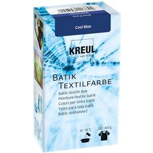 KREUL 98529 batiková textilní barva Cool Blue, 70 g, barevný prášek pro batikování a barvení textilií KREUL 98529 batiková textilní barva Cool Blue, 70 g, barevný prášek pro batikování a barvení textilií