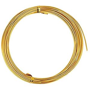 Artemio Aluminiumdraht, 5 m, 1,5 mm x 5 m, Goldfarben Artemio Aluminiumdraht, 5 m, 1,5 mm x 5 m, Goldfarben