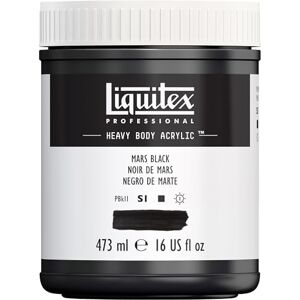 Liquitex 4412276 Professional Heavy Body akrylová barva v umělecké kvalitě s vynikající stálostí na světle v máslové konzistenci, 473 ml hrnec – černá Mars Liquitex 4412276 Professional Heavy Body akrylová barva v umělecké kvalitě s vynikající stálostí na světle v máslové konzistenci, 473 ml hrnec – černá Mars