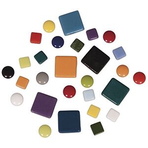 Rayher Mosaiksteine Mischung Fancy, Glasmosaik, durchgefärbt, Eimer 500 g (ca. 395 Stück), Glassteine, Größen gemischt, 10 x 10 mm, 20 x 20 mm, 12 mm ø, bunt gemischt, 14830000 Rayher Mosaiksteine Mischung Fancy, Glasmosaik, durchgefärbt, Eimer 500 g (ca. 395 Stück), Glassteine, Größen gemischt, 10 x 10 mm, 20 x 20 mm, 12 mm ø, bunt gemischt, 14830000