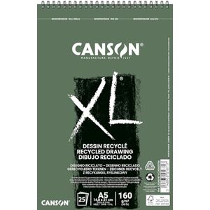 Canson XL® Recyclé kreslicí blok, DIN A5, 25 listů, 160 g/m² 1 kg Canson XL® Recyclé kreslicí blok, DIN A5, 25 listů, 160 g/m² 1 kg
