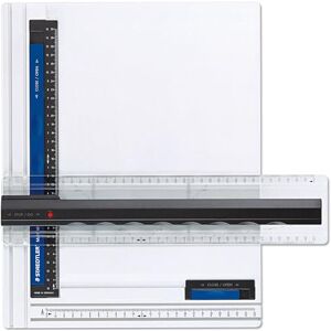 Staedtler Kreslicí deska Mars, DIN A4, vysoká kvalita Made in Germany, bílá, z nárazuvzdorného a nerozbitného plastu, paralelní lišta na kreslení, dvojité vedení drážky, 661 A4 Staedtler Kreslicí deska Mars, DIN A4, vysoká kvalita Made in Germany, bílá, z nárazuvzdorného a nerozbitného plastu, paralelní lišta na kreslení, dvojité vedení drážky, 661 A4
