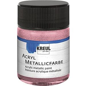 KREUL 77574 – akrylová metalická barva, 50 ml sklo v metalicky růžové, okouzlující akrylová barva s metalickým efektem na vodní bázi, krémově krycí, rychleschnoucí a voděodolná KREUL 77574 – akrylová metalická barva, 50 ml sklo v metalicky růžové, okouzlující akrylová barva s metalickým efektem na vodní bázi, krémově krycí, rychleschnoucí a voděodolná