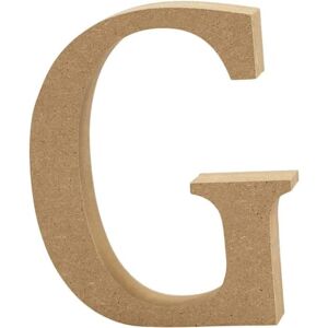 Creativ "G MDF písmeno, hnědé, 13 x 2 cm Creativ "G MDF písmeno, hnědé, 13 x 2 cm