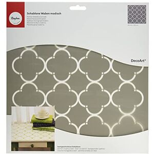 Rayher 38967000 šablona plástve módní, 30,5 x 30,5 cm, velikost plástve cca 7 x 7 cm, polyester, laserově řezaná, ohebná, opakovaně použitelná, šablona na malování, šablona na stěnu plast Rayher 38967000 šablona plástve módní, 30,5 x 30,5 cm, velikost plástve cca 7 x 7 cm, polyester, laserově řezaná, ohebná, opakovaně použitelná, šablona na malování, šablona na stěnu plast
