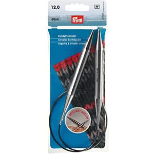 Prym 212242 Rundstricknadeln MS 60 cm 12,00 mm silberfarbig Prym 212242 Rundstricknadeln MS 60 cm 12,00 mm silberfarbig
