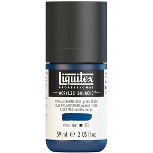 Liquitex 2059316 Professional akryl kvaš Phthalo modrá (zelený odstín), láhev 59 ml, matná akrylová barva s kvašovými vlastnostmi, vysoce krycí, vodotěsná a stálobarevná Liquitex 2059316 Professional akryl kvaš Phthalo modrá (zelený odstín), láhev 59 ml, matná akrylová barva s kvašovými vlastnostmi, vysoce krycí, vodotěsná a stálobarevná