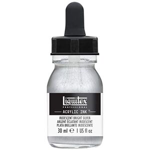 Liquitex 4260236 tekuté profesionální akrylové barvy inkoust, tuš, 30 ml, vysoce pigmentovaná airbrush barva, zářivě stříbrná Liquitex 4260236 tekuté profesionální akrylové barvy inkoust, tuš, 30 ml, vysoce pigmentovaná airbrush barva, zářivě stříbrná